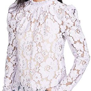 Emma Puff Sleeve Wayf Top Lavender Purple